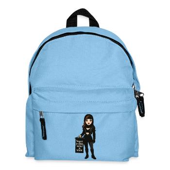 Vergiss deinen Schleier, offenbare deine Kraft - Kinder Rucksack - Hellblau - Vorne