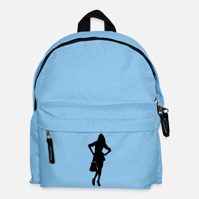 Silhouette silhouette silhouette - Sac à dos Enfant - bleu clair
