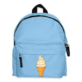 Softeis Eis Speiseeis Eiskrem Eiscreme Kugeleis - Kinder Rucksack - Hellblau - Vorne