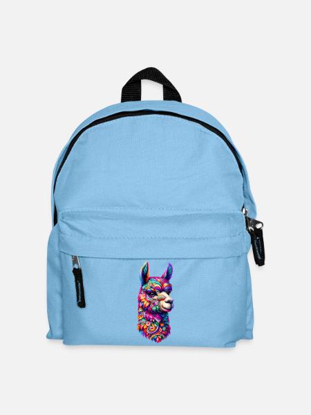 Alpaka - Kinder Rucksack - Hellblau