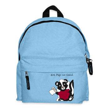 Skunk Pixie 404 Page not found - Kids' Backpack - light blue - Front