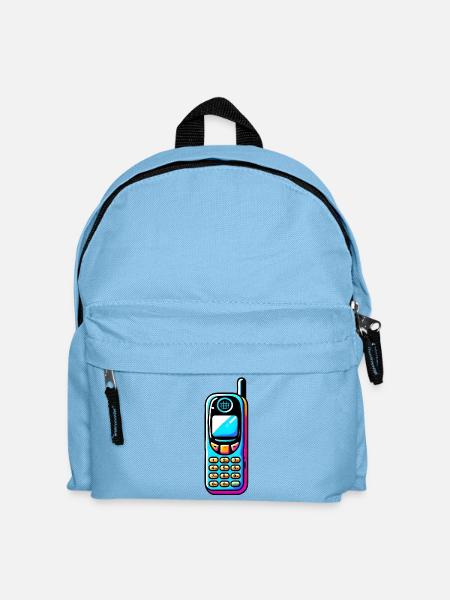 90s Handys - Wir hatten Snake, keine Apps - Kinder Rucksack - Hellblau