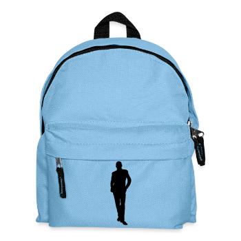 Man body Silhouette vector design - Kids' Backpack - light blue - Front
