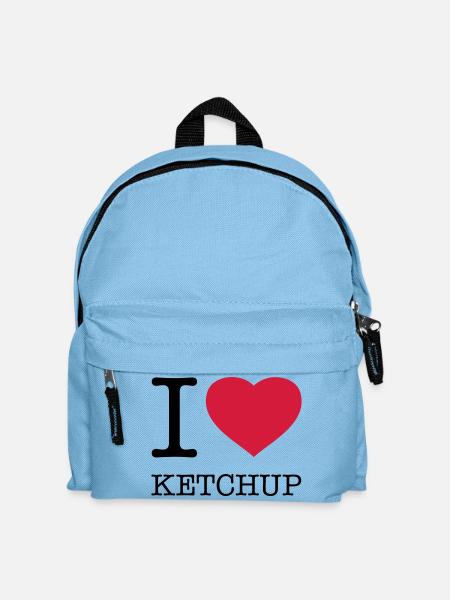 J’ADORE LE KETCHUP - Sac à dos Enfant - bleu clair