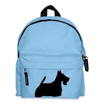 Schottischer Terrier - Kinder Rucksack - Hellblau - Vorne