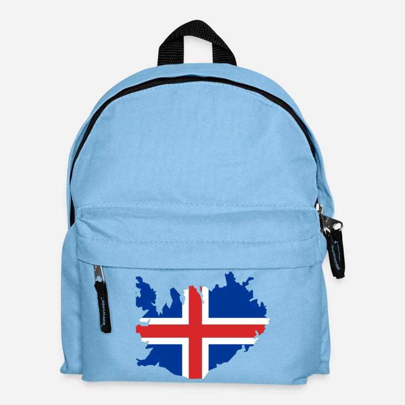 Iceland - Kinder Rucksack - Hellblau