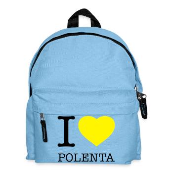 J’ADORE LE MAÏS POLENTA - Sac à dos Enfant - bleu clair - Devant