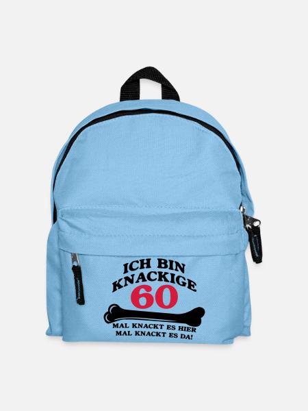 Geburtstag - Ich bin Knackige 60 - Kinder Rucksack - Hellblau