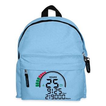 compteur anniversaire years ans 25 - Sac à dos Enfant - bleu clair - Devant