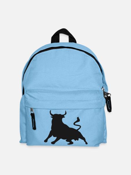 Stier - Kinder Rucksack - Hellblau