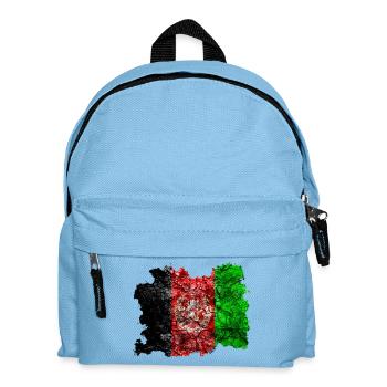 Afghanistan vintage flag - Kids' Backpack - light blue - Front