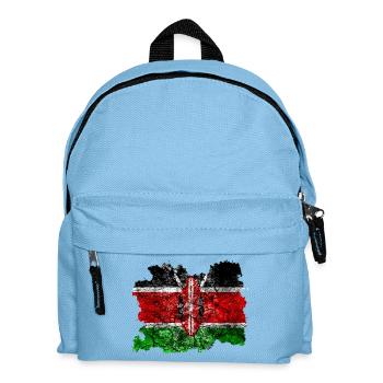 Kenya vintage flag - Kids' Backpack - light blue - Front