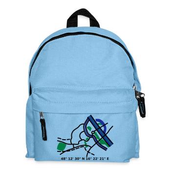 Vienna Vienna city map - Kids' Backpack - light blue - Front
