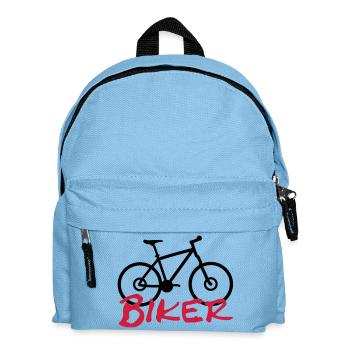 biker - Kids' Backpack - light blue - Front