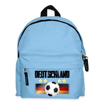 Fußball Deutschland - Kinder Rucksack - Hellblau - Vorne