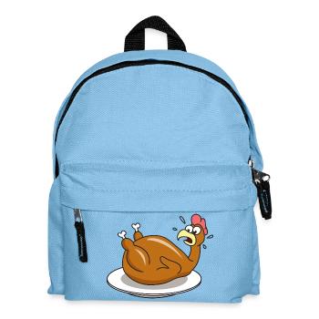 Chicken Roast Baking - Kids' Backpack - light blue - Front
