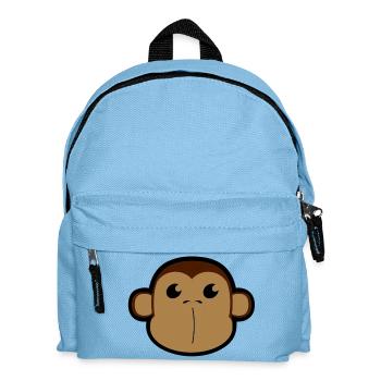 Face, Shimpanse, monkey, monkey head 3 c - Kids' Backpack - light blue - Front