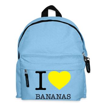 I LOVE BANANAS Banana - Kids' Backpack - light blue - Front