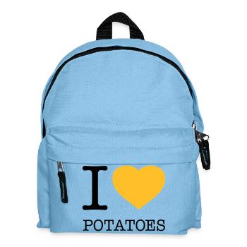 I LOVE POTATOES Potatoes Mashed potatoes - Kids' Backpack - light blue - Front
