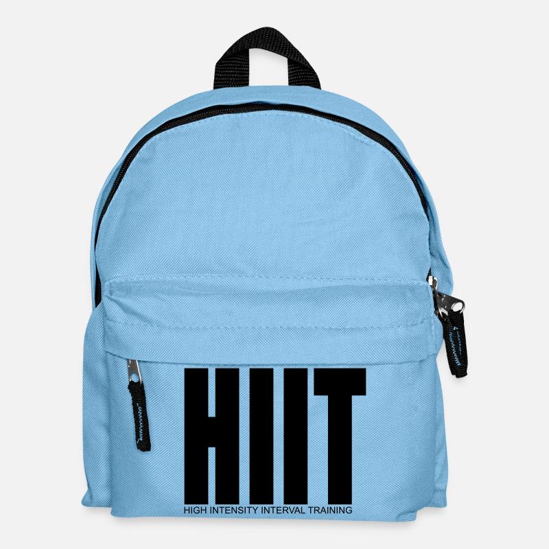 HIIT (High Intensity Interval Training) Shirt - Kinder Rucksack - Hellblau