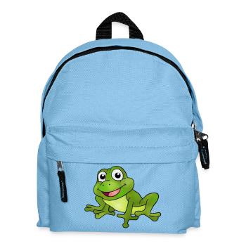 Frosch - Kinder Rucksack - Hellblau - Vorne