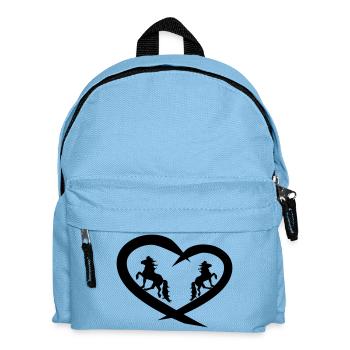 Cœur de cheval islandais, amour du cheval islandais - Sac à dos Enfant - bleu clair - Devant
