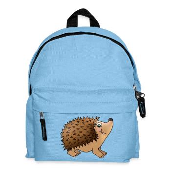 Freundlicher Igel - Kinder Rucksack - Hellblau - Vorne