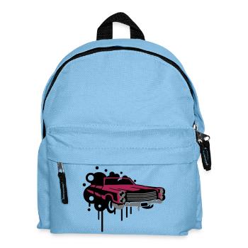 Graffiti de voitures anciennes - Sac à dos Enfant - bleu clair - Devant