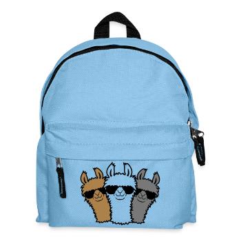 3 llama friends - Kids' Backpack - light blue - Front
