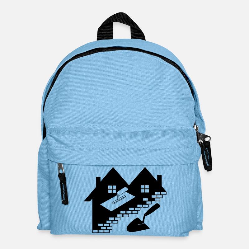 Maurerstuck Bauarbeiter - Kinder Rucksack - Hellblau