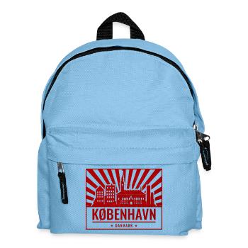 Copenhagen Skyline - Kids' Backpack - light blue - Front
