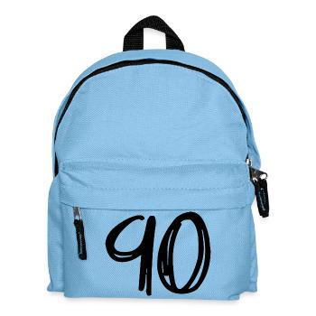 90 YEARS. 90TH ANNIVERSARY. BIRTHDAY 90 YEARS. 90 - Kids' Backpack - light blue - Front