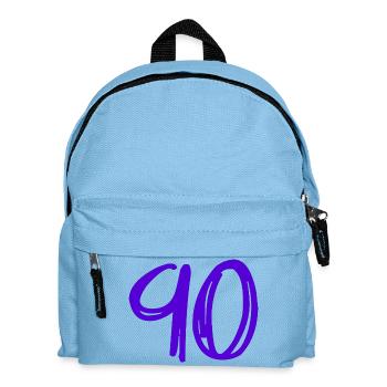 90 ANS. 90e ANNIVERSAIRE. ANNIVERSAIRE 90 ANS. 90 - Sac à dos Enfant - bleu clair - Devant
