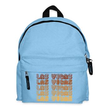 Las Vegas Retro Gradient Grid - Kids' Backpack - light blue - Front