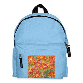 Living flower meadow in impression style - Kids' Backpack - light blue - Front