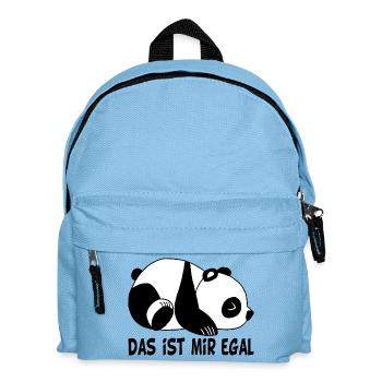 Das ist mir egal - Kinder Rucksack - Hellblau - Vorne