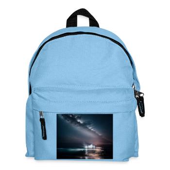 Ship at night - Kids' Backpack - light blue - Front