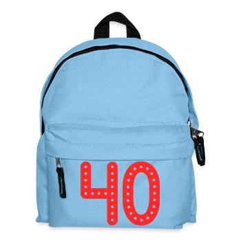 40. 40 YEARS. 40th ANNIVERSARY. 40TH ANNIVERSARY. - Kids' Backpack - light blue - Front