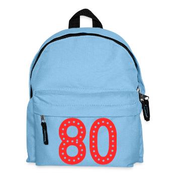 80. 80 JAHRE. 80-JÄHRIGES JUBILÄUM. 80. GEBURTSTAG. - Kinder Rucksack - Hellblau - Vorne