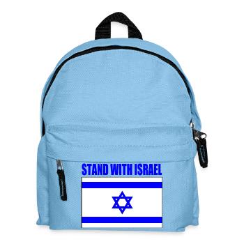 Stand with israel - Kids' Backpack - light blue - Front