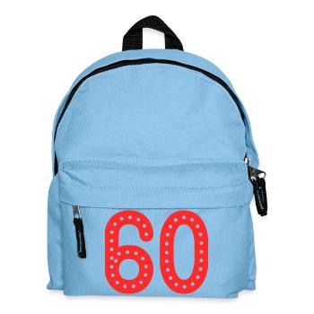 60. 60 YEARS. 60th ANNIVERSARY. 60TH BIRTHDAY. - Kids' Backpack - light blue - Front