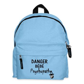Danger Bébé Psychopathe - Sac à dos Enfant - bleu clair - Devant