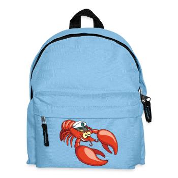 Hummer-Kapitän - Kinder Rucksack - Hellblau - Vorne