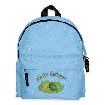 Hallo Sommer - Kinder Rucksack - Hellblau - Vorne