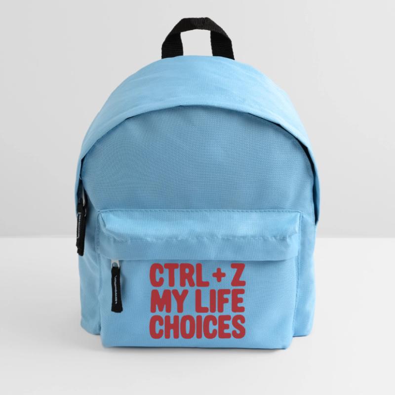 Ctrl+Z My Life Choices - Funny Programmer / Coder Kids' Backpack