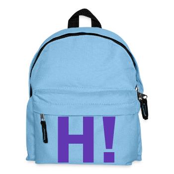 H-Ausrufezeichen - Kinder Rucksack - Hellblau - Vorne