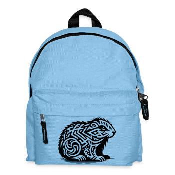 Marmotte tribale - Sac à dos Enfant - bleu clair - Devant