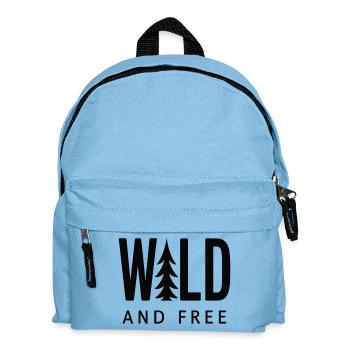 Nature Forêt Sauvage et Libre - Sac à dos Enfant - bleu clair - Devant