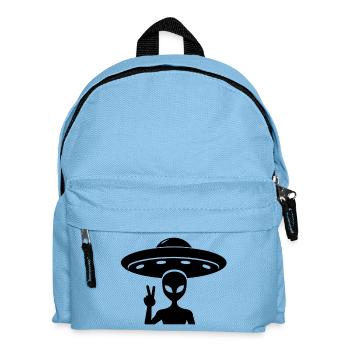 Paix OVNI extraterrestre - Sac à dos Enfant - bleu clair - Devant