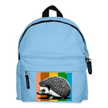hedgehog - Kids' Backpack - light blue - Front